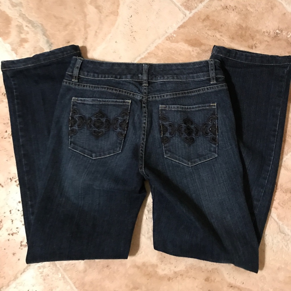 WHBM Blanc Dark Wash Jeans Size 4S