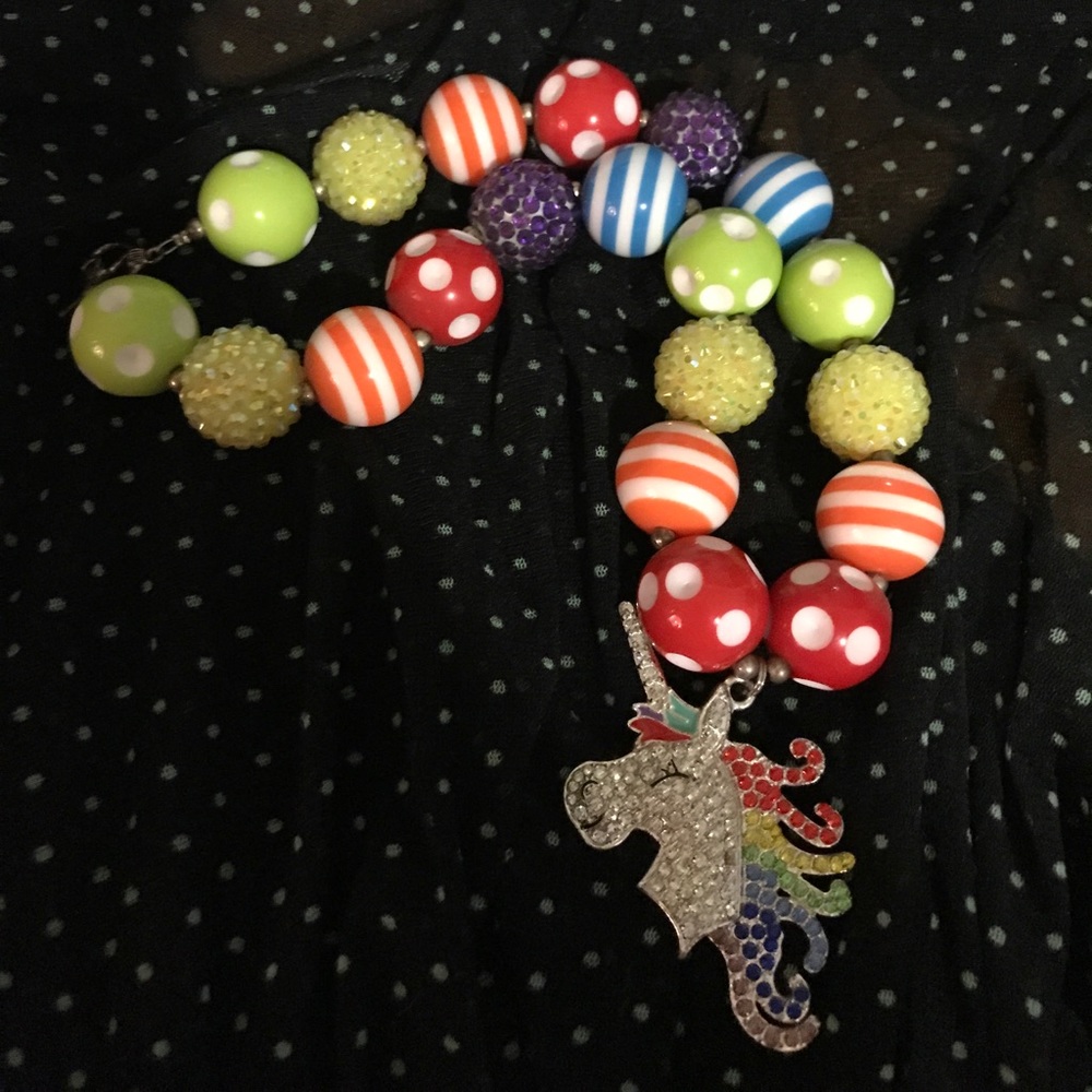Unicorn Bubble Gum Necklace