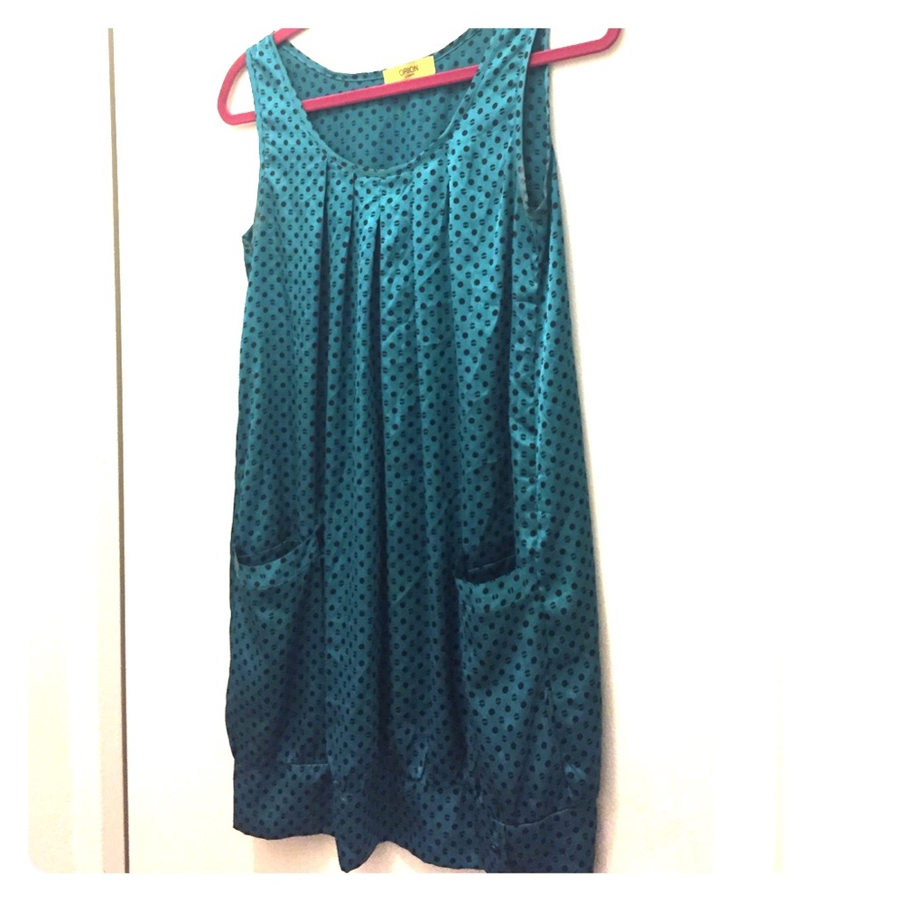 Orion silk shift dress