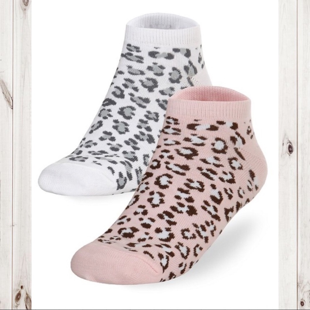 ✨ NWT✨ Animal Cotton Ankle Socks -Leopard (2 Pack)