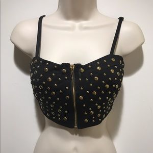 Black crop top