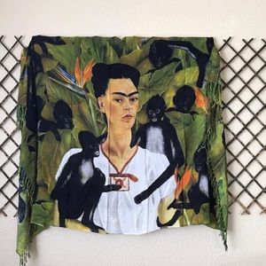 Frida Kahlo Self Portrait Shawl