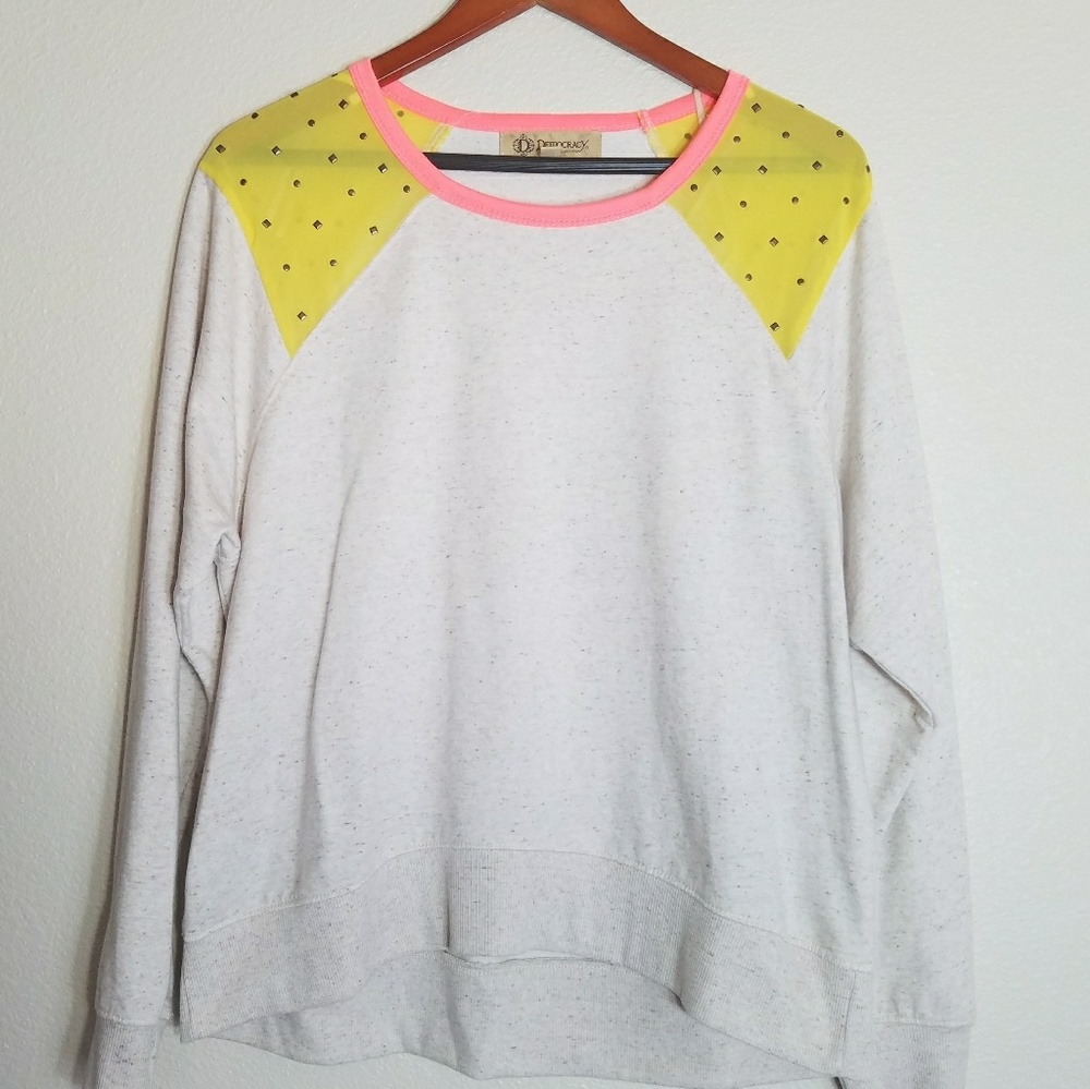 Democracy Sweatshirt Top Large EUC