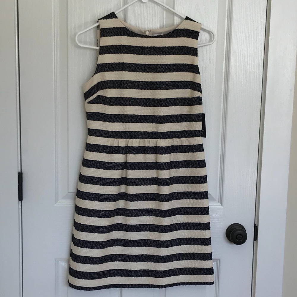 SOLD Crown and Ivy tweed stripe dress