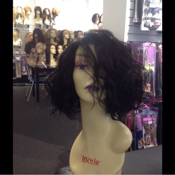 Human hair Bob Wig short curly wig main image 2