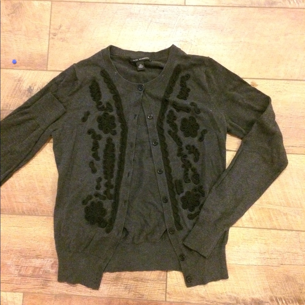 Banana Republic Gray Cardigan