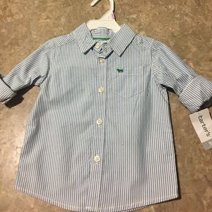 Baby boy carter colar shirt. 9 months