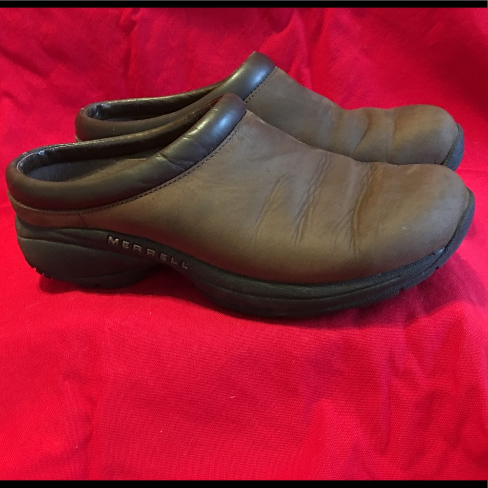 Brown Merrell Slip on Loafers