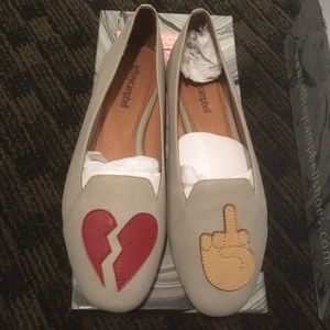New Jeffery Campbell " broken" flats New Jeffery Campbell " broken" flats