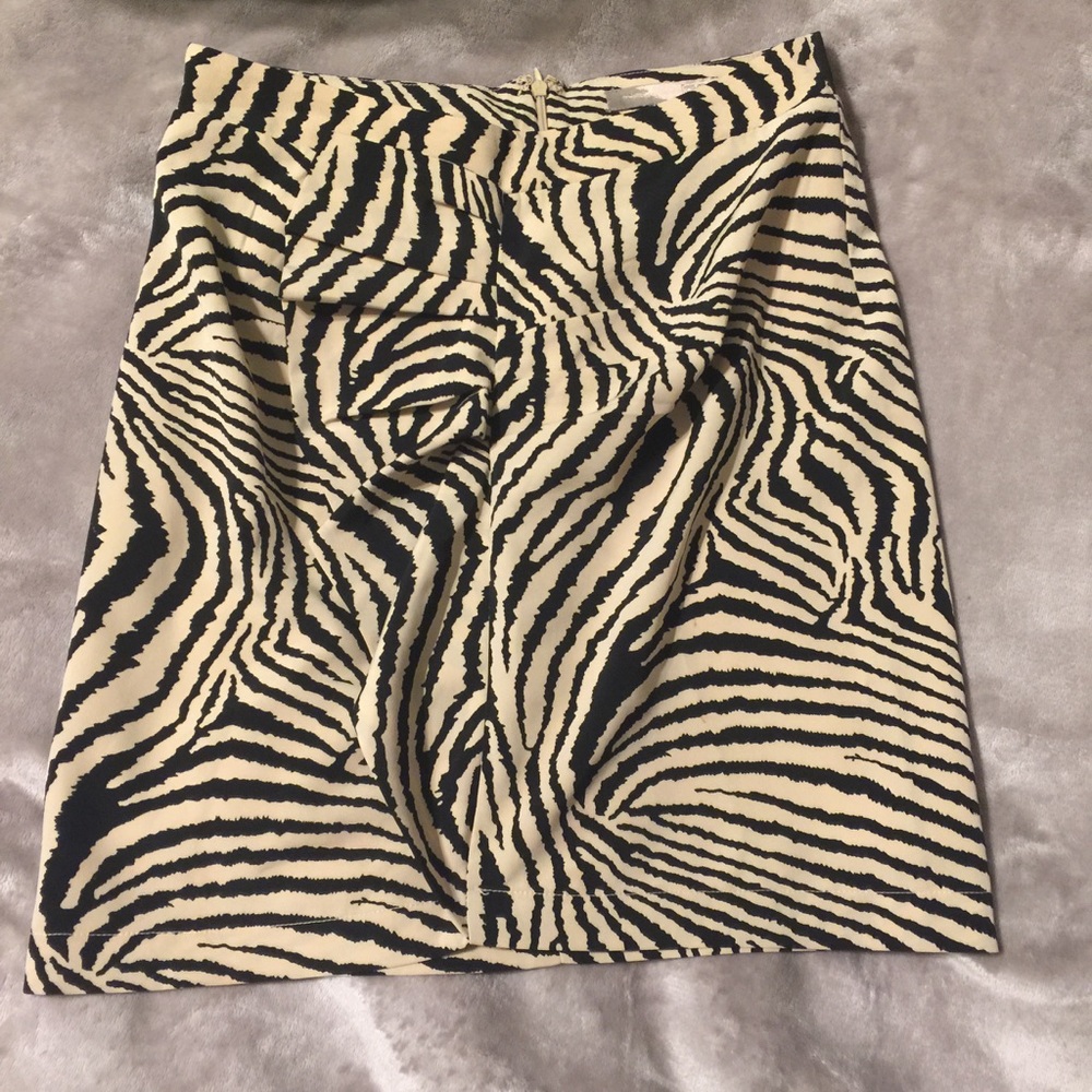 Zebra striped skirt