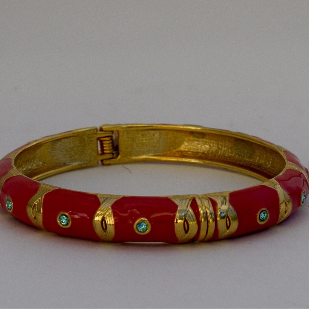Pink and gold bracelet