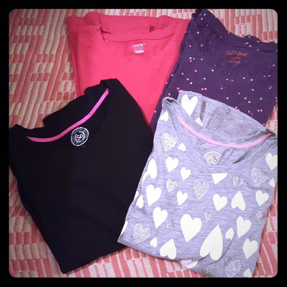 **SOLD**Lot of 4 long sleeve girls 10-12 shirts