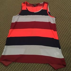 Express split back tank top