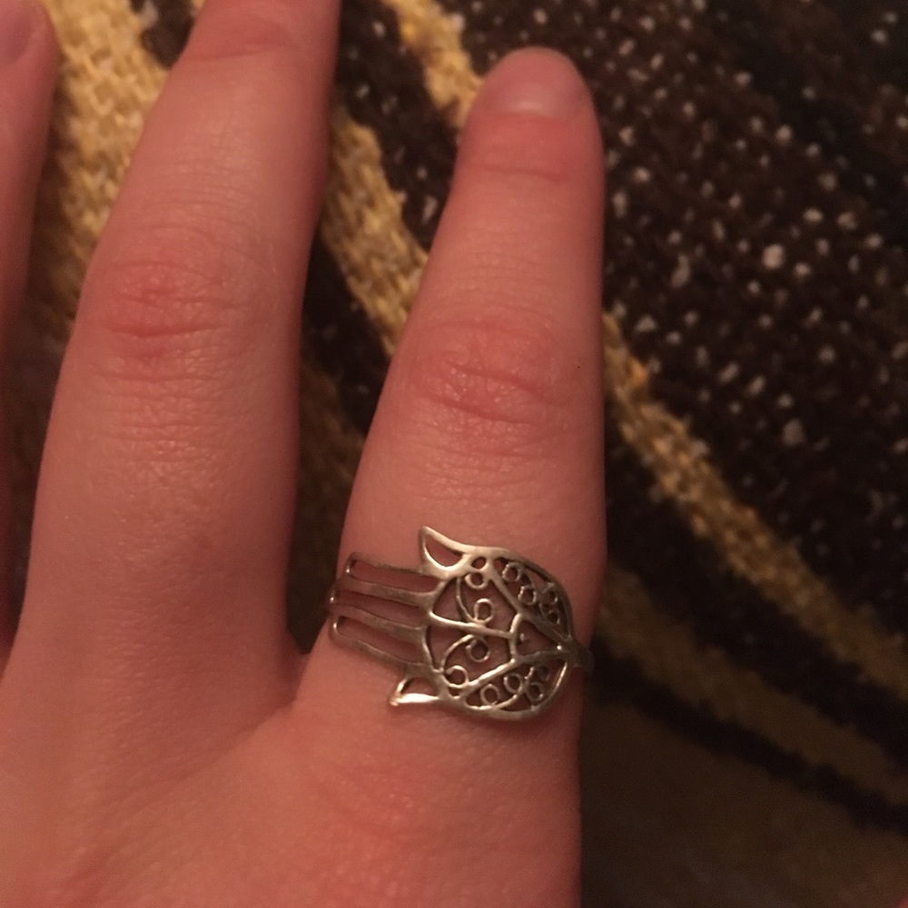 sterling silver hamsa ring
