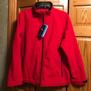 NWT CX2 Sports Men Red jacket w/ black lining, XL.