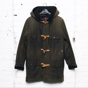 Gloverall Waxed British Millerain Duffle Coat