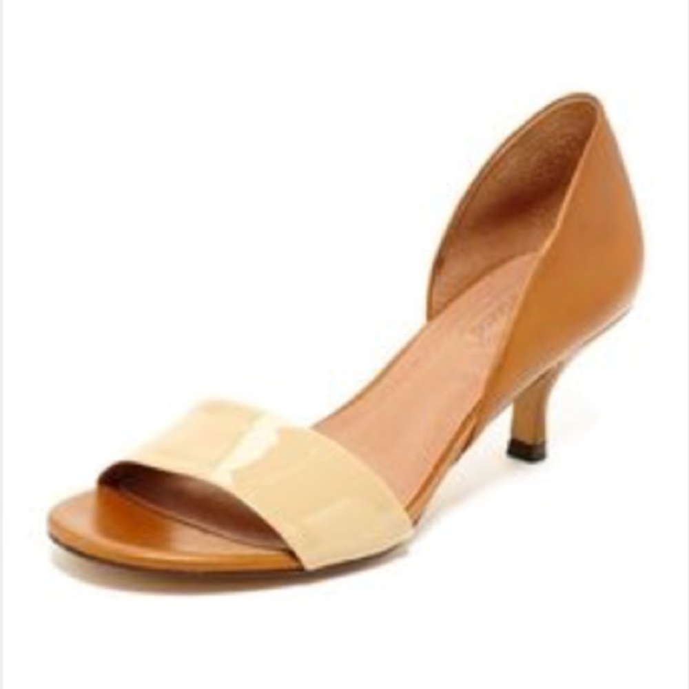 CORSO COMO brown & nude kitten heel sandals
