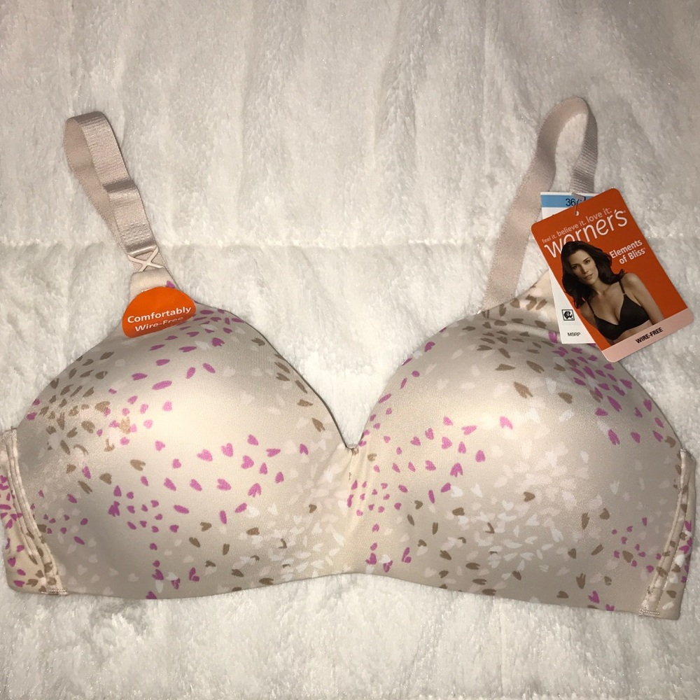 Warner's Wire-free Bra Size 36 C New NWT