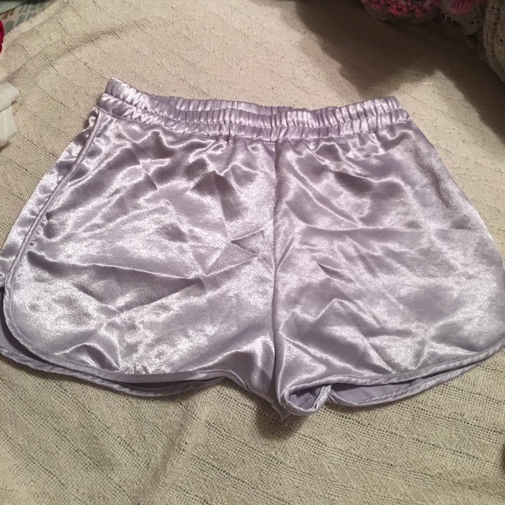 Lavender metallic shorts!!!!💗💗💗💗