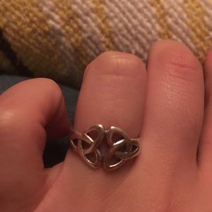 ON HOLD sterling silver double celtic knot ring