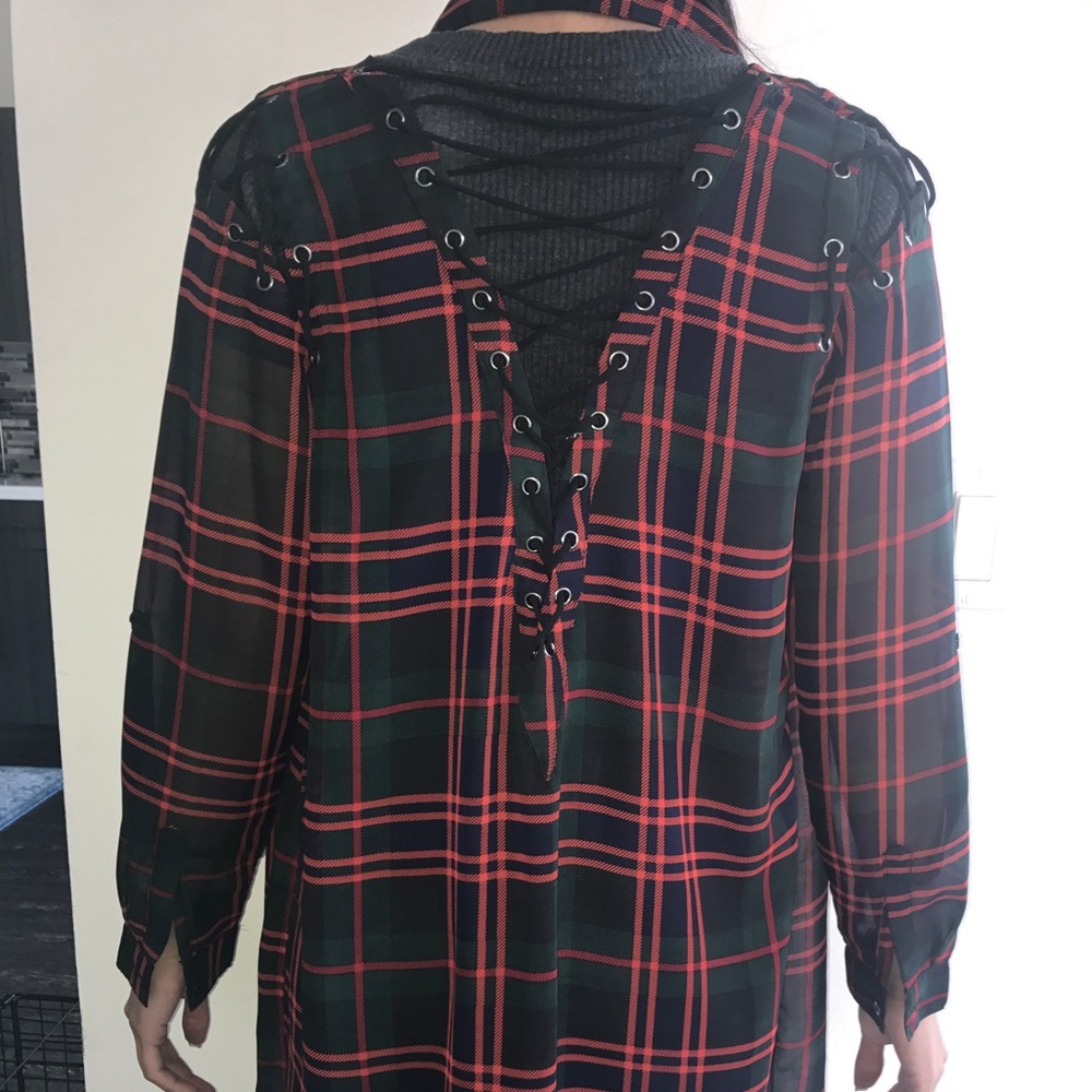 Sheer Millau cover up top from LF STORES