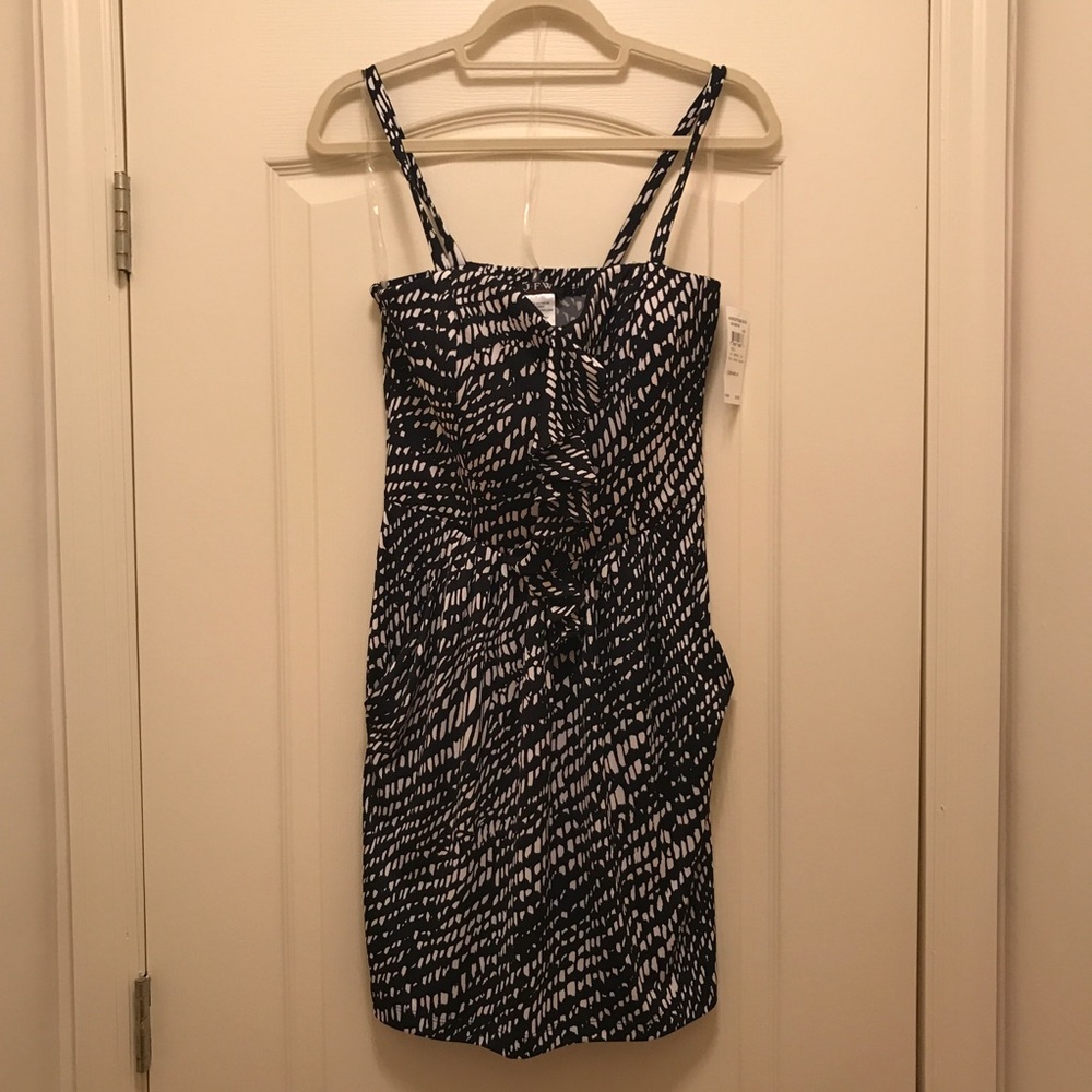 Black and White Spaghetti Strap Dress