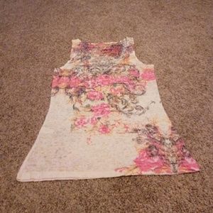 ❤️SOLD❤️Express burnout floral tank top