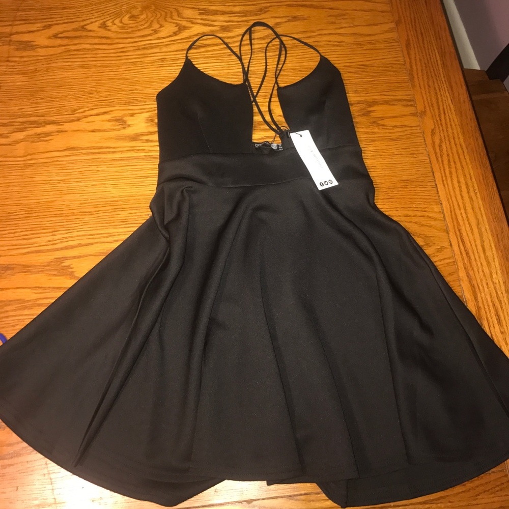 Black skater dress