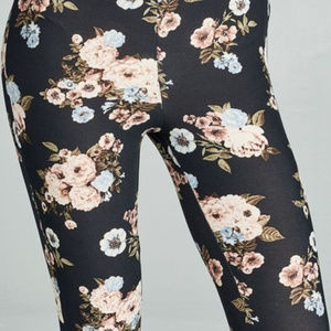 3PCS-S/M/L-Floral Print Legging