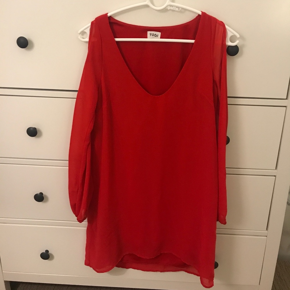 WORN ONCE Tobi Red Dress