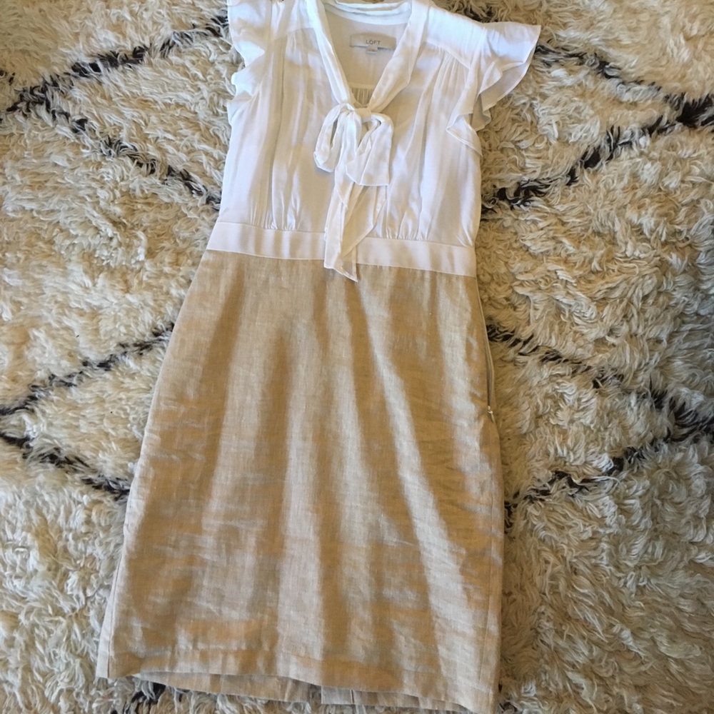 Ann Taylor loft linen dress