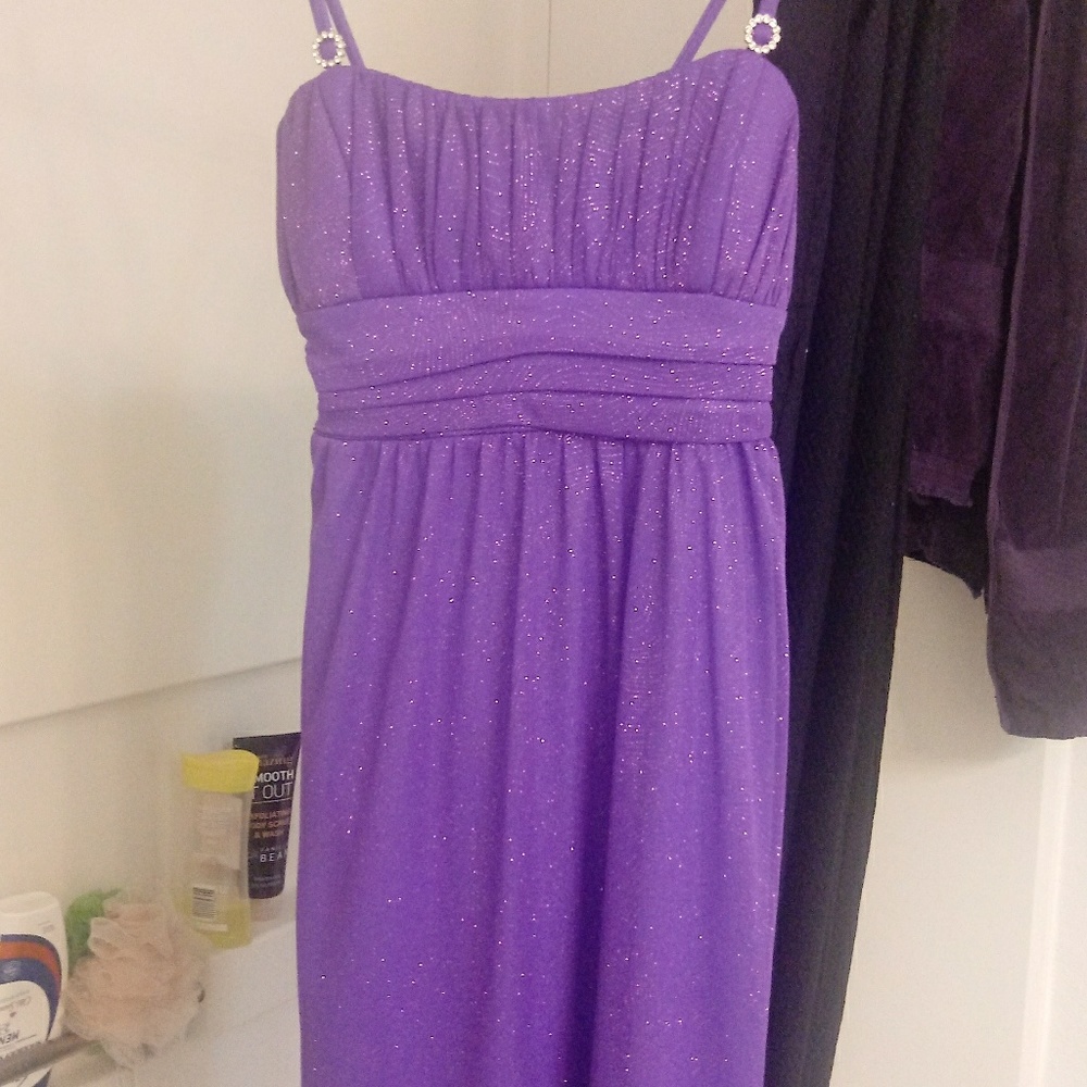 Purple sparkly dress