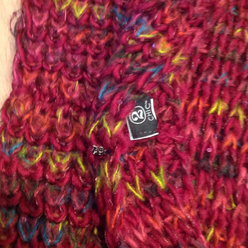 Multi-Color Infinity Scarf. - Picture 3 of 3