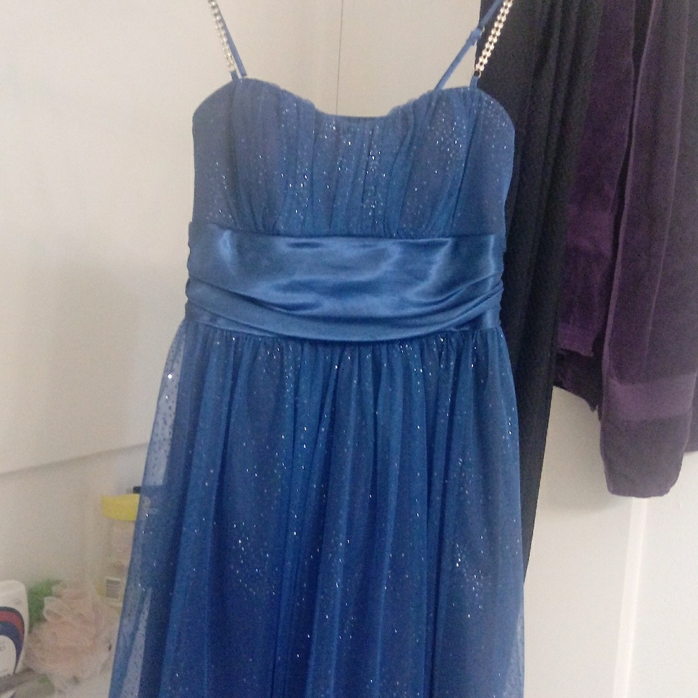 Blue sparkly dress