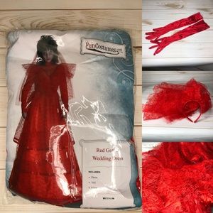 Red Bride Halloween Costume