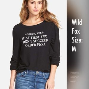 Wildfox Graphic Long Sleeve Sweatshirt
