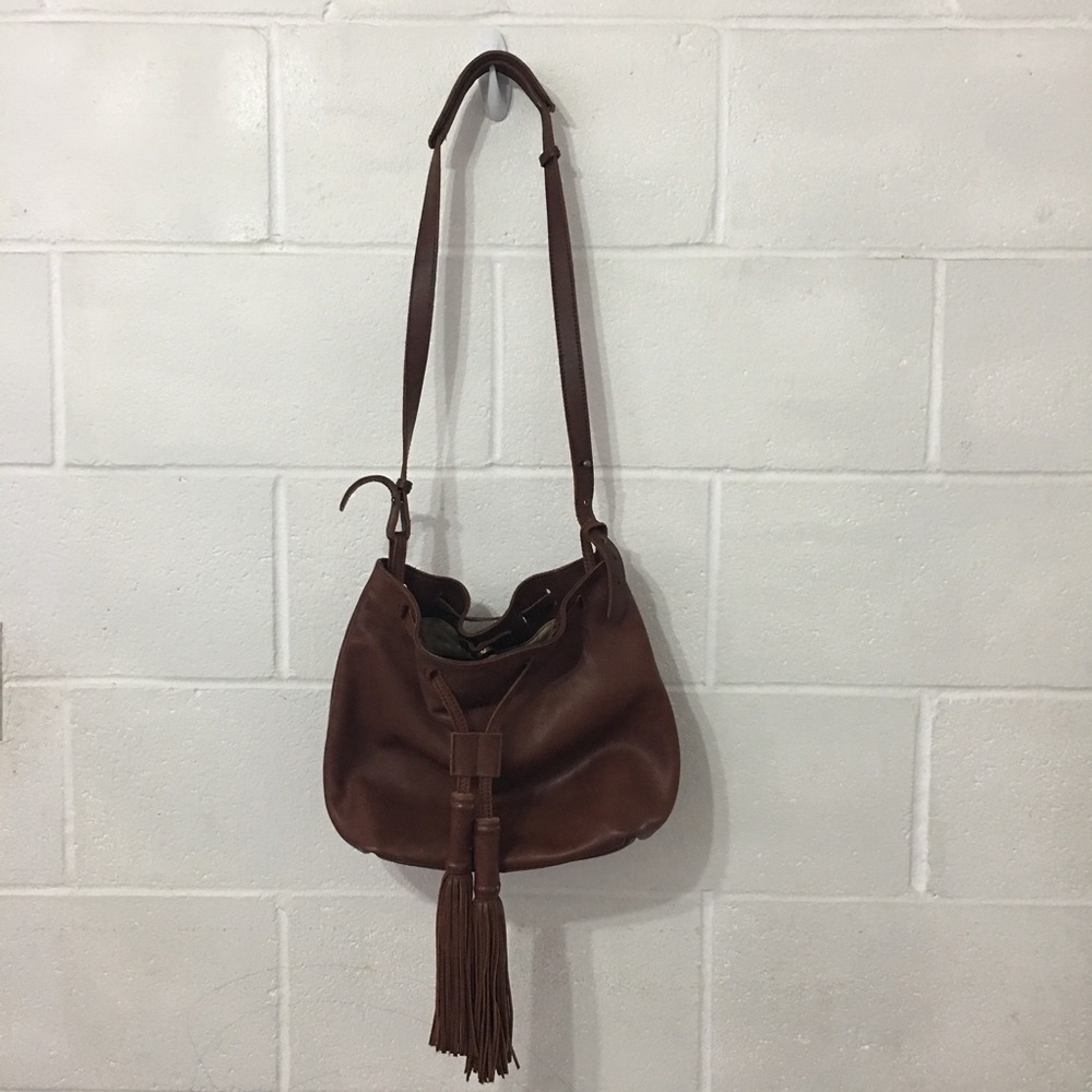 Lucky Brand 1990 Leather Bucket Shoulder bag