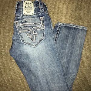 Men's rock revival jeans