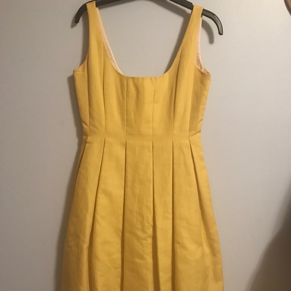 J.crew yellow bridesmaid dress