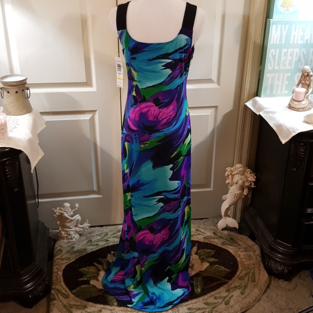 NWT. TIANA B. Beautiful Maxi Dress. Size Sm/Med. - Picture 4 of 8