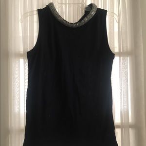 Black necklace blouse