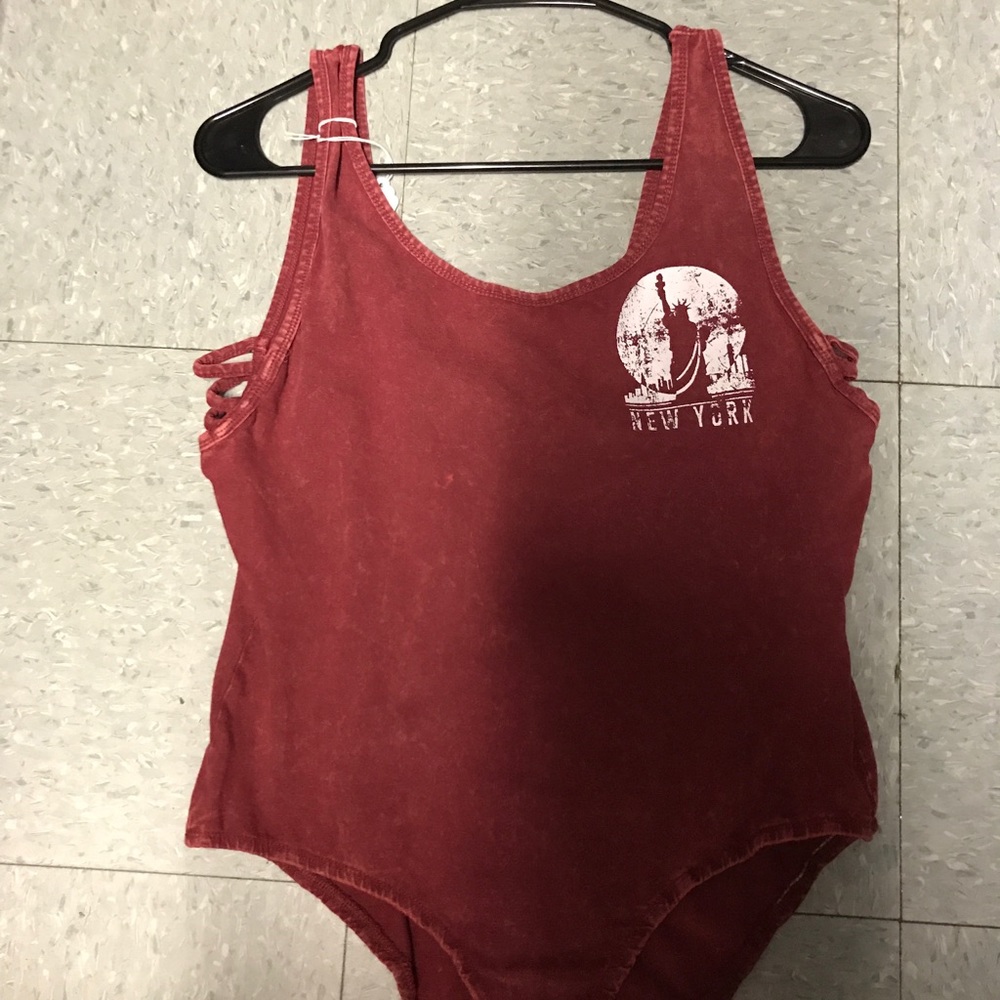 New York Faded Rust Leotard