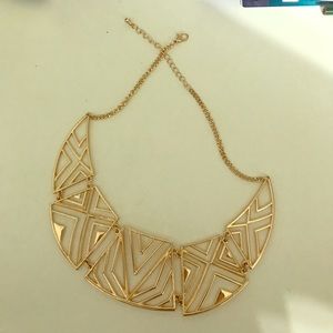 Gold geometric necklace