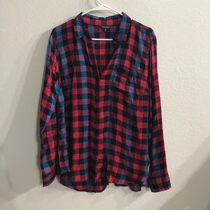 Lucky brand button up plaid shirt