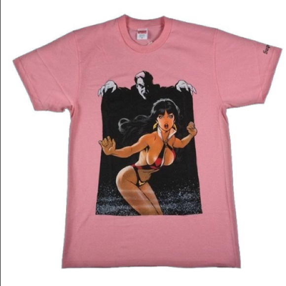 *Supreme Vampirella Tee Bright Coral* - Picture 2 of 2