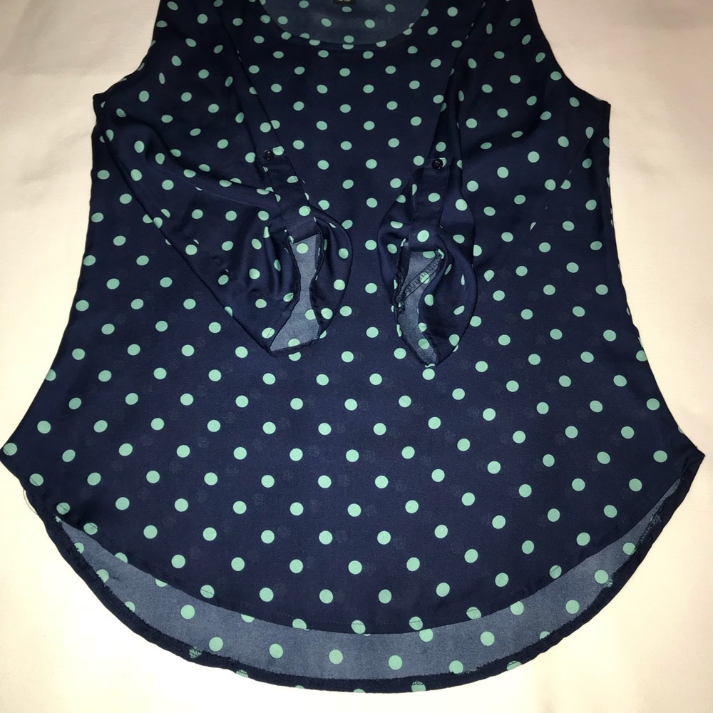 Rue21 Navy and teal blouse - Picture 1 of 2