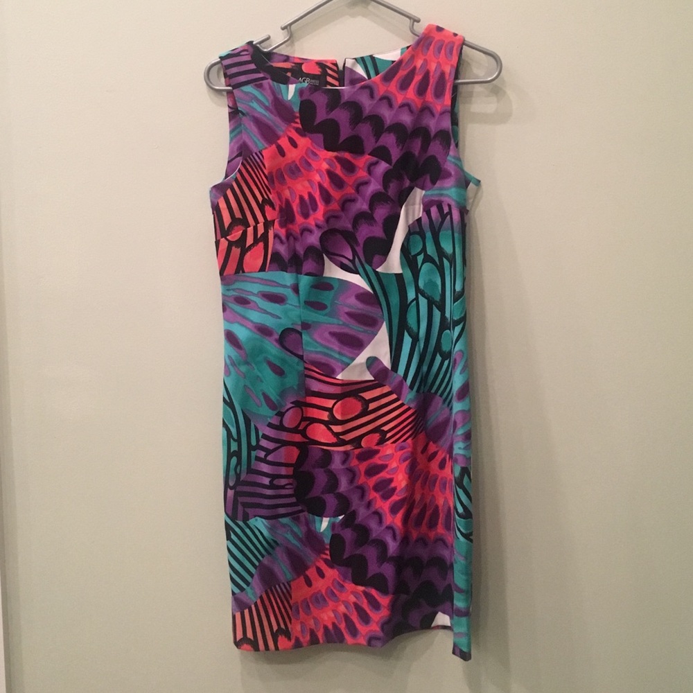 Multi colored shift dress