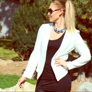 White A-Line Blazer