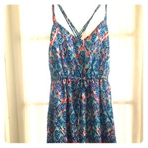 Colorful short long dress
