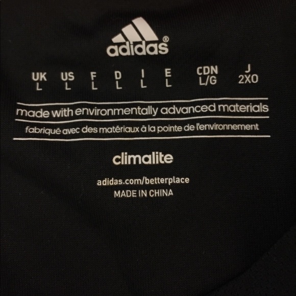 Adidas Climalite Black ShortSleeve Breathable Tee - Picture 5 of 7